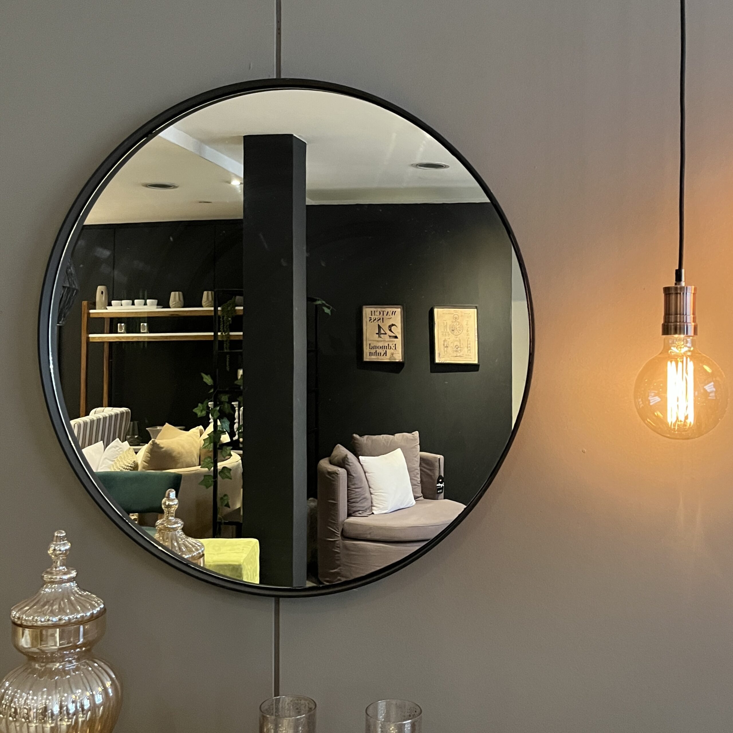 Espejo Redondo Negro – Razza Home & Design